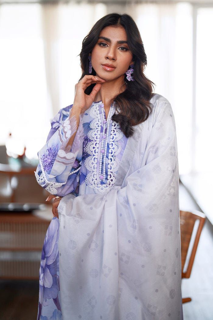 BAROQUE EMBROIDERED PRINTED LAWN UF-4076